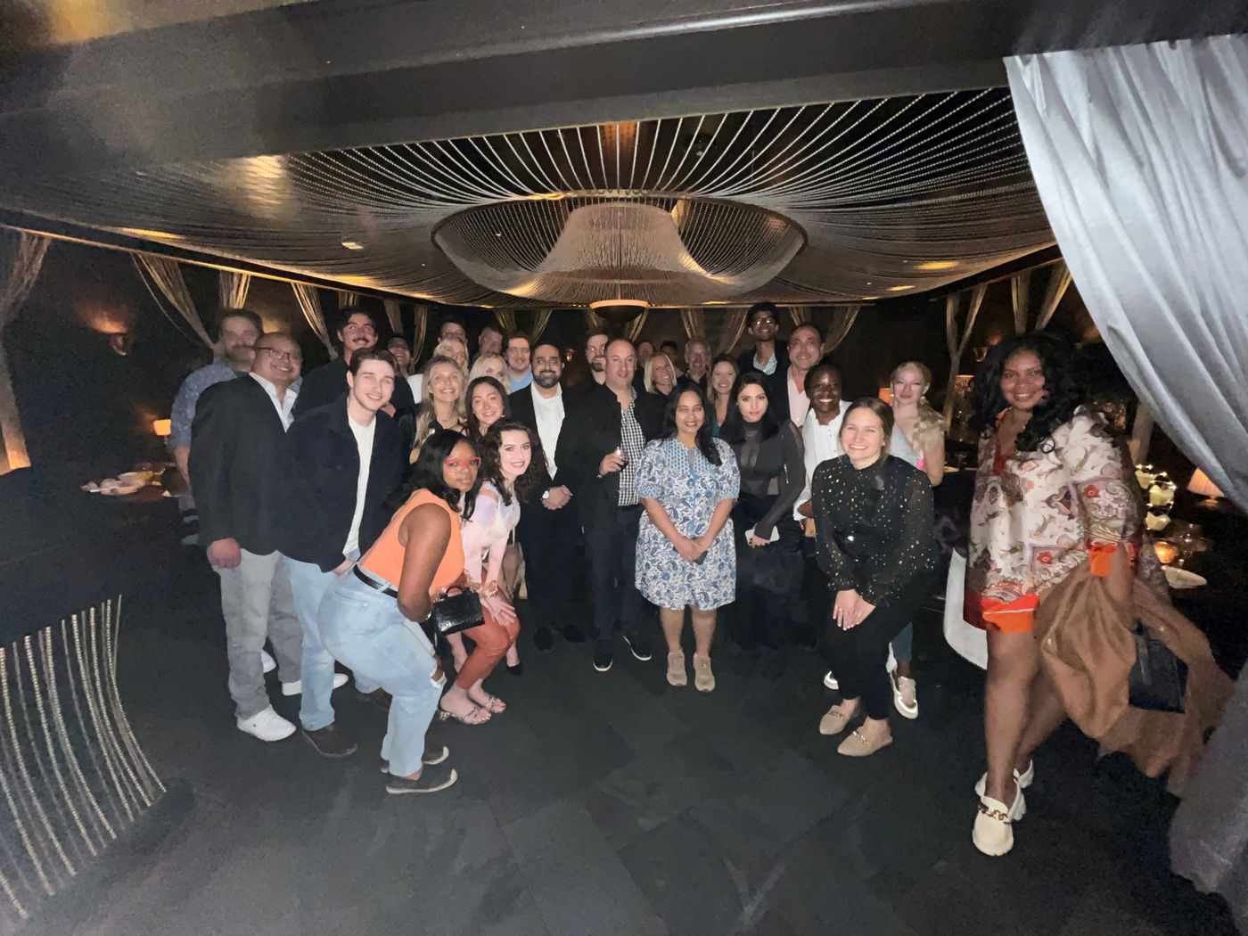 Team dinner group photo